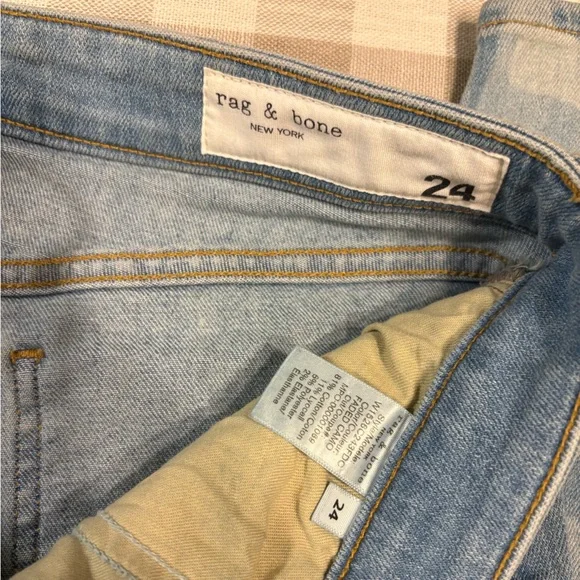 Rag & Bone Women's Light Blue Camo Skinny Jeans - Picture 4 of 12